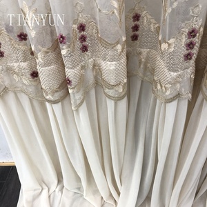 <span class=keywords><strong>Tende</strong></span> <span class=keywords><strong>e</strong></span> Drappeggi Trasparenti Ricamati Multicolore in Stile Europeo - Product Image 2