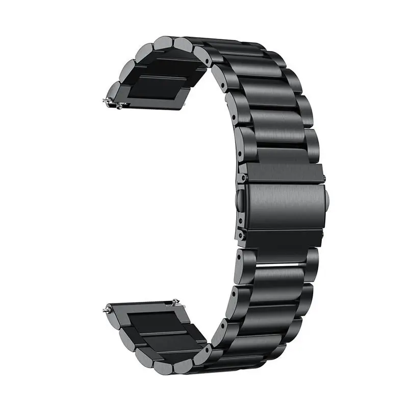 Montre intelligente universelle 20mm 22mm bracelet en acier inoxydable avec boucle pour Samsung S3, Huawei GT3, GT2Pro, Honor GT2