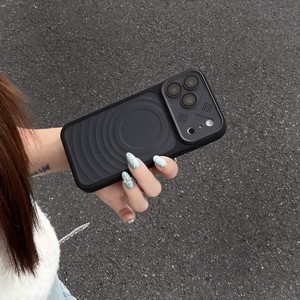 เคสโทรศัพท์แม่เหล็กดีไซน์คลื่น 3 มิติ สีดั้งเดิม สำหรับ iPhone 17 16 15 Pro Max  ฝาหลังแบบด้านป้องกันเลนส์ - Product Image 6