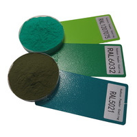 Peinture en poudre thermodurcissable polyester vert texturé RAL6005 anti-corrosion pour pièces en aluminium et acier, peinture pour bateaux