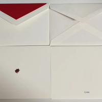 Enveloppe de carte de vœux en carton avec estampage à chaud |   Ensemble de cartes d'invitation de luxe personnalisées, taille personnalisée pour anniversaire, fête, entreprise