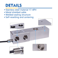 Sensor Timbangan Silvanus High Accuracy C3 Shear Beam Load Cell XBH-4.4t Stainless Steel IP68 untuk Timbangan Lantai Hopper