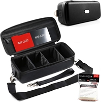 MIO Porte-cartes à jouer Hardshell EVA de haute qualité et étui de rangement avec bandoulière pour jeux d'échecs