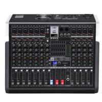 Nouvelle console de mixage audio active haute fidélité PTX-1200D 2026, puissance totale de 700 W, pour systèmes sonores professionnels