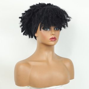 Perruque courte bouclée parfumée et charmante J299 en fibre synthétique pour changer de coiffure, convient à toutes les formes de visage - Product Image 5