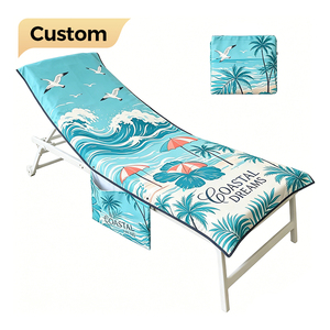 <span class=keywords><strong>Telo</strong></span> Coprisedia <span class=keywords><strong>da</strong></span> Spiaggia Pieghevole Personalizzato in Microfibra con Tasche, ad Asciugatura Rapida, Compresso per Esterni - Product Image 1