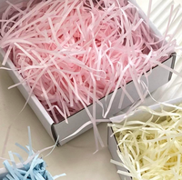 Papier kraft recyclable, pulpe chimique, raphia plissé, garnissage décoratif sans poussière pour emballages de mariage, de fruits, de bonbons, de cadeaux et d'artisanat