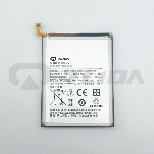 TLIDA Replacement Rechargeable 3.85V Battery EB-BM207ABY for for M20S/M21/M30S/M31/M215/M315/M307/F41-Mobile Phone
