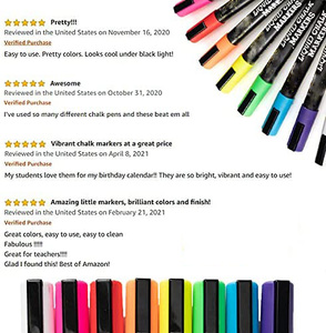 8 Màu Sắc Lỏng Phấn Khô Xóa Đánh Dấu Thiết Lập 6Mm Bảng Đánh Dấu Cho <span class=keywords><strong>DIY</strong></span> Thủ Công Mỹ Nghệ Văn Phòng Trường Văn Phòng Bằng Văn Bản Và Vẽ Nguồn Cung Cấp - Product Image 2