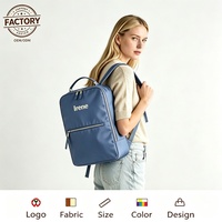 Sac à dos minimaliste léger pour ordinateur portable en nylon, taille et couleur personnalisées, logo, design, transport 2 voies pour femmes, hommes, bureau, école, courts voyages