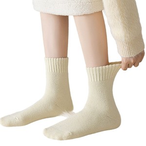 Women's Thick Terry Cloth Mid-Calf <b>Socks</b> Warm Fleece Lined Anti-Bacterial Autumn <b>Winter</b> Maternity <b>Socks</b> - Product Image 5