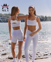 Ensemble de sport personnalisé au design classique, soutien-gorge de sport sans manches, ensembles de yoga grande taille, vêtements de Pilates extensibles dans les 4 sens, service OEM