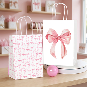 Sacs de shopping en papier kraft avec logo personnalisé et poignées perforées, sacs écologiques recyclables résistants pour la fabrication de bougies et les boutiques - Product Image 2