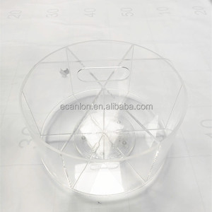 Organizzatore per Trucchi in Acrilico Trasparente con Manico, 5 Scomparti, <span class=keywords><strong>Plexiglass</strong></span> su Misura, Moderno Contenitore da Bagno per Cosmetici - Product Image 6