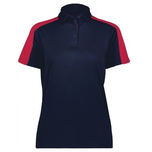 Polo pour femme bleu ciel avec broderie, manches courtes, col, mélange de coton, décontracté, golf, affaires, mode, vêtements - Product Image 1