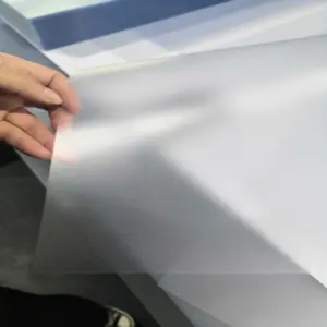 Amostras gratuitas personalizar tamanho printable, folha de pvc transparente fosca para impressão de tela de seda