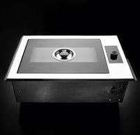 Table de barbecue électrique infrarouge à chauffage direct d'usine avec gril Teppanyaki intégré pour restaurants
