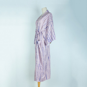 Q109027 Plus Size abito da spiaggia lungo Tie Dye Kimono anteriore aperto a maniche lunghe tessuto con tutto il <span class=keywords><strong>pizzo</strong></span> copricostumi da spiaggia - Product Image 3