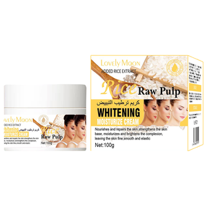 Crème Réparatrice Bio Naturelle Végane 100g Hydratante Anti-Âge Éclaircissante Anti-Rides Raffermissante au Collagène et <span class=keywords><strong>Lait</strong></span> de Riz pour Femme - Product Image 1