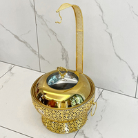 Vente flash - Plat chauffant de luxe doré pour mariage et réception - Plat chauffant en acier inoxydable pour buffet