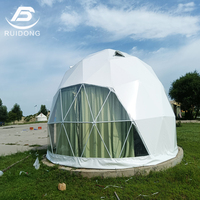 Tente de luxe de dôme de Dia6m Glamping avec le rideau simple de rail pour pour le camping extérieur