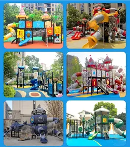 GlideGalore Outdoor Playground Slide Colorful Plastic Slide With Swing Combo Perfect Outdoor Playtime Solution For Children