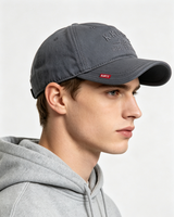 Gorra de Béisbol Personalizada de Alta Calidad Unisex de 6 Paneles de Sarga de Algodón con Logotipo Bordado en 3D y Letras en Relieve
