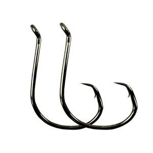 1 # -8/0 #   Anzuelos de pesca de calamar de alto carbono, anzuelos circulares de pesca en agua salada de boca ancha para bagre 8299 - Product Image 1