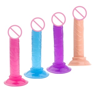 Beliebter Großer Kristall-Silikon-<span class=keywords><strong>Dildo</strong></span>-Vibrator mit G-Punkt-Stimulation Realistisches Weiches Sexspielzeug für Frauen - Product Image 1