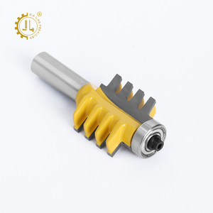 Brocas para enrutador de junta de dedo de rodamiento, cortador de fresado de madera de carpintería de carburo, vástago de 1/2 pulgadas, broca para enrutador de junta de pegamento de dedo Reversible - Product Image 6