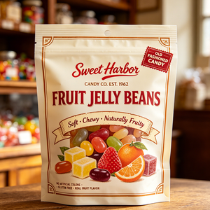 Custom Printed Aluminum Foil Zipper Resealable Snack Food Confectionery <b>Packaging</b> Stand Up Pouch OEM Free Design Snack <b>Bag</b> - Product Image 5