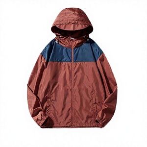 Chaqueta Ligera Delgada con Capucha y Cremallera, Protección UV, para Hombre y Mujer, Acabado en Dos Tonos, Estilo Casual de Verano - Product Image 4