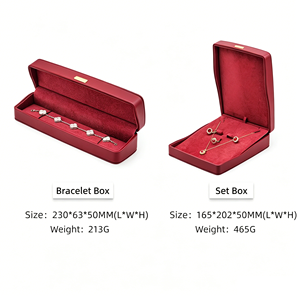 Emballage de bijoux haut de gamme en PU, motif carré, personnalisé, pour bague, collier, bracelet, boucles d'oreilles, idéal pour les propositions de mariage - Product Image 5