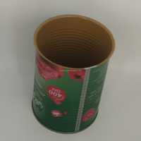 Boîte de conserve ronde alimentaire en métal pour emballage alimentaire boîtes vides en fer blanc pour pâte de tomate