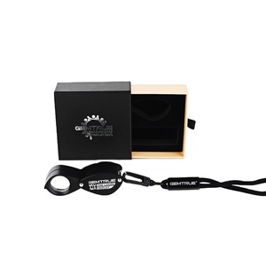 Dikai Tools Hoge Kwaliteit Juwelier Opvouwbare Optische Lens 10x Vergrootglas Diamant Triplet Loep - Product Image 3