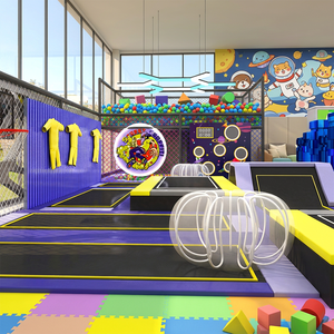 Aire de jeux intérieure sur le thème de l'aviation Aoleao, piscine à balles, toboggan, trampoline pour enfants, 500 kg, jeux souples, certifiés CE TUV - Product Image 2