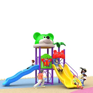 New Children Plastic Outdoor Playground Equipment Amusement Park Toy Outside Plastic Playground Slide