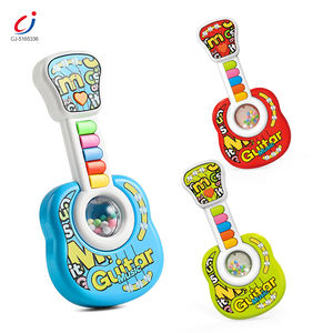 Chengji - Juguetes Musicales Eléctricos para Bebés, <span class=keywords><strong>Guitarra</strong></span> <span class=keywords><strong>de</strong></span> Juguete Multifuncional con Luces <span class=keywords><strong>de</strong></span> Colores, Instrumentos Musicales Montessori para Niños Pequeños - Product Image 1