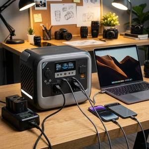 Station d'alimentation portable Rock New Energy C700, générateur solaire 700W, charge rapide en 1,5h, UPS pour les situations d'urgence à domicile - Product Image 4