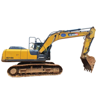Excavadora de cadenas XCMG XE215DA de 21 toneladas, año 2021, Tier 3, bajo consumo de combustible, alta eficiencia hidráulica, usada, en stock.