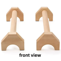 Barres parallèles en bois durables, portables et antidérapantes pour pompes et positions inversées, entraînement de force à domicile VIGFIT PU-028