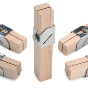 Cortador de botellas de plástico de madera y acero inoxidable, herramienta artesanal para corte manual y reciclaje - Product Image 3