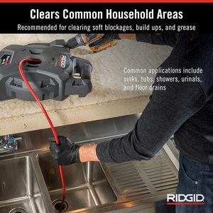 Desatascador Eléctrico AMJET con Eje Flexible de 9 Metros y <span class=keywords><strong>Cable</strong></span> de Acero <span class=keywords><strong>para</strong></span> <span class=keywords><strong>Desatascar</strong></span> Obstrucciones en Cocinas - Product Image 4