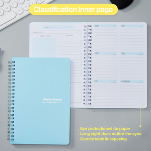 Chất lượng hàng đầu bán buôn tùy chỉnh A5 A6 hàng tuần kế hoạch máy tính xách tay xoắn ốc cuộn dây máy tính xách tay - Product Image 5