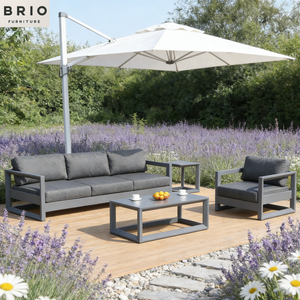 Juego de Sofás de Aluminio Modernos para Exteriores, Venta Directa de Fábrica, Sofá de Patio Económico al por Mayor para Jardín, <span class=keywords><strong>Terraza</strong></span>, Cafetería y Hotel - Product Image 1