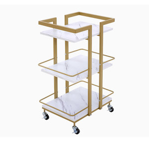 Carrito de Almacenamiento Metálico Móvil para Productos de Belleza, Carrito de Almacenamiento para Cuidado del Cabello, Carrito Multiusos, Carrito para Herramientas de Peluquería, Carrito Simple para Arte de Uñas - Product Image 6