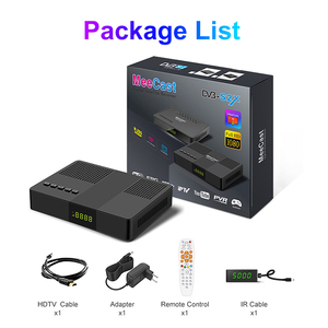 Receptor de TV <span class=keywords><strong>Satelital</strong></span> DVB-S2/S2X FTA H.265 HEVC HD 1080P con WiFi/Ethernet Integrado, <span class=keywords><strong>Decodificador</strong></span> de TV Digital GX6607H1 de Plástico - Product Image 6