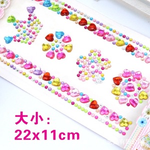 Autocollant de tatouage temporaire pour enfants Tatouage d'évêque Maquillage Visage Bijoux Résine Tatu <span class=keywords><strong>Strass</strong></span> Cristal <span class=keywords><strong>Strass</strong></span> Résine Tatu pour Temporaire - Product Image 4