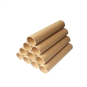 Customized Brown Kraft Mailing Postal Packaging Textile Roll Core Cardboard Paper Tube Factory