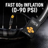 Gonfleur de pneus portable 130 PSI, pompe à pneus sans fil 130g, mini gonfleur de pneus en alliage de zinc, pompe à air rapide pour vélo